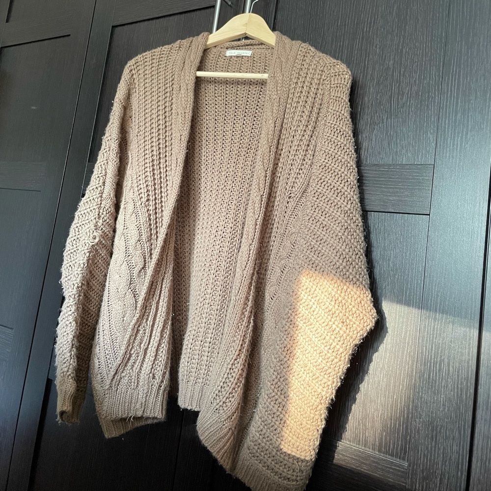 Pacsun brown knit cardigan